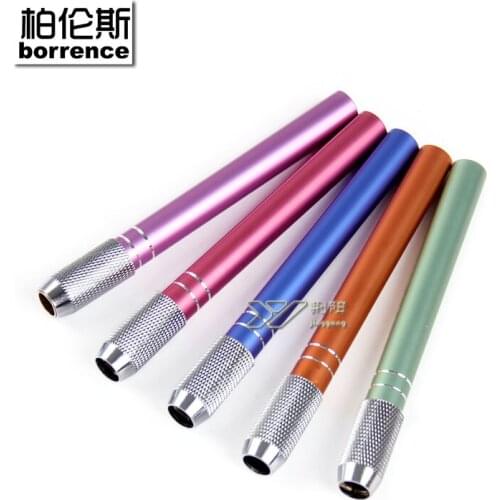 Exquisite Aluminum Rod Single Head Pencil Lengthen Sketch Pencil Extender Plus Pole Colored Pencil Elongated Rod 5 Pieces/Lot