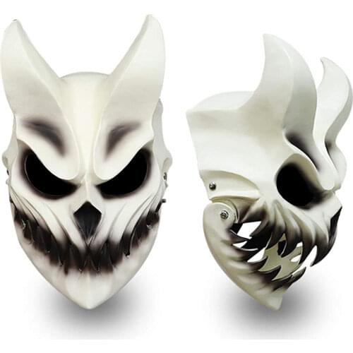 Slaughter To Prevail Demons Resin Mask Kid of Darkness Mouth Can Move Deathcore Band Cosplay Helmet for Adults Music Party