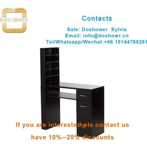 Nail polish uv gel with nails table with dust collector for manicure table and pedicure chair set