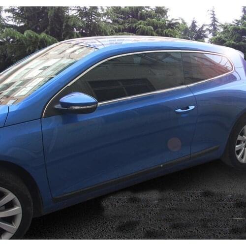 Stainless steel Exterior Window Sill Lid Trims for Volkswagen Scirocco 2008-2010 2011 2012 2013 2014 2015 2016 2017 Car Styling