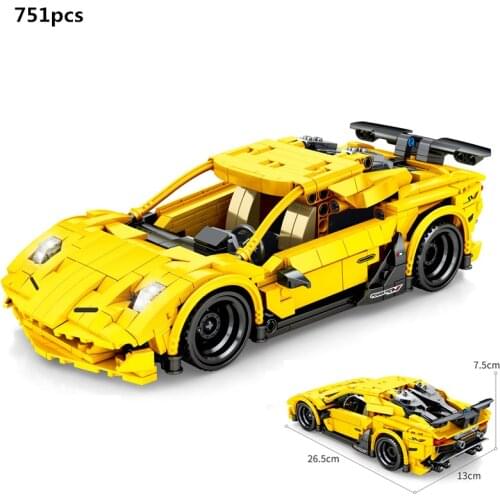 2021 NEW High-Tech Sports Car Lamborghinies Aventador Building Blocks Creator Classic Model Sets Bricks Toys For Children Gifts