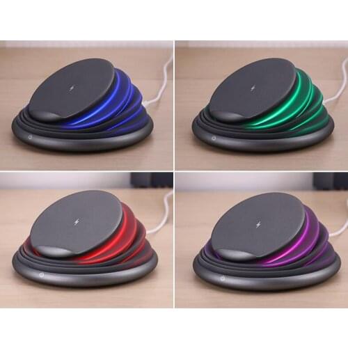 New 3 in 1 phone Wireless Charger LED Night Lamp Phone Holder Fast wireless Charging 10w