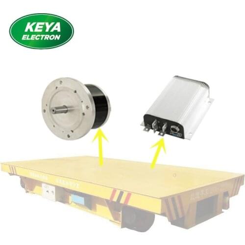 Factory wholesales low speed high power 24v 2kw bldc motor brake and controller for trackless cart