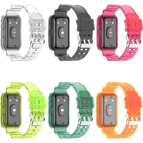 HUAWEl Watch Fit Glossy Sports Strap Watch Band Silicone Wrist Strap For HUAWEl Watch Fit Glossy Smart Bracelet Replacem