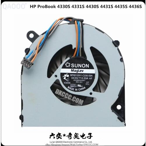 New For HP ProBook 4330S 4331S 4430S 4431S 4435S 4436S Cpu Cooling Fan MF60120V1-C230-S9A DC5V 0.33A 6033B0024901 646358-001