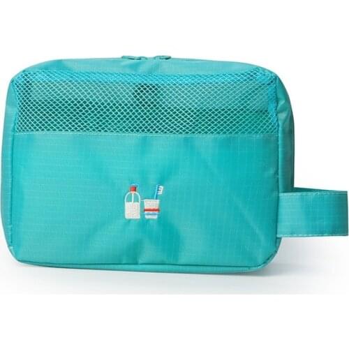 Waterproof Portable Toiletries Organizer Make Up Cases Portable Women Travel Cosmetic Bag Oxford Multifunction Makeup Bags