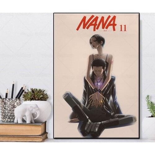 Japanese Romance Love Anime NANA Hd Canvas Painting Posters Cute Girl Bedroom Living Sofa Wall Art Home Decor Picture