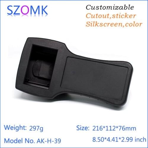 4pcs a lot abs mateial plastic project control box handheld plastic box LCD plastic housing electronics pcb 216*112*76mm