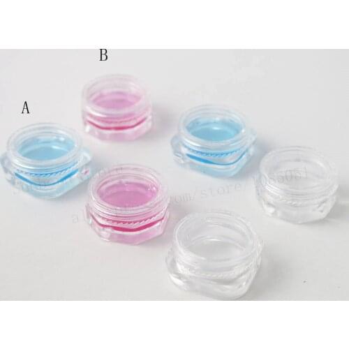 Promotion 500 X 1g Small Cream Jars,1cc plastic container for Eye shadow Lip Gloss Lipstick,Mini Empty Transparent Cream Pot