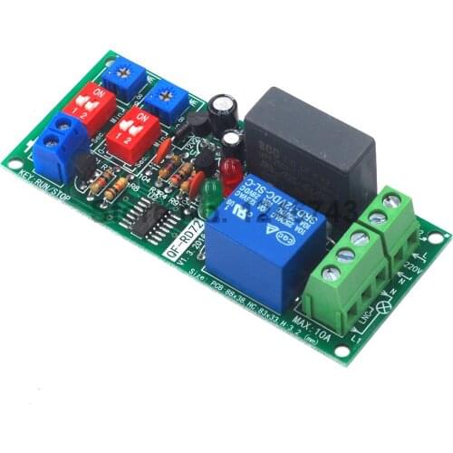 Dual Time Adjustable Cycle Delay Timing Relay Repeat ON OFF Switch Infinite Loop Timer Module AC 100V 110V 120V 220V 230V 240V