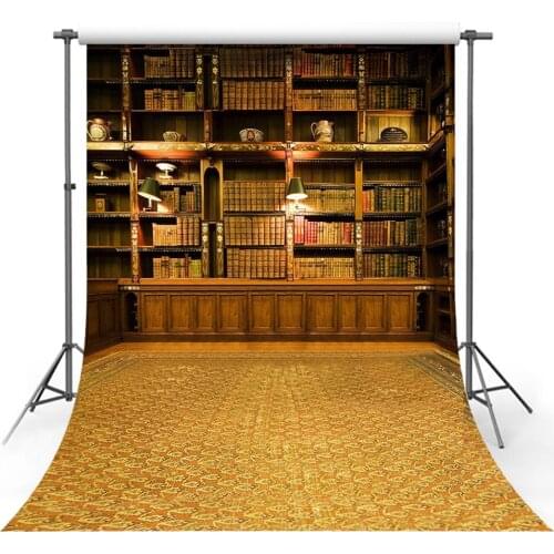 Avezano Backdrops Birthday Party Bookshelf Light Bowl Retro Decoration Photography Backgrounds Photo Studio Photophone Photozone