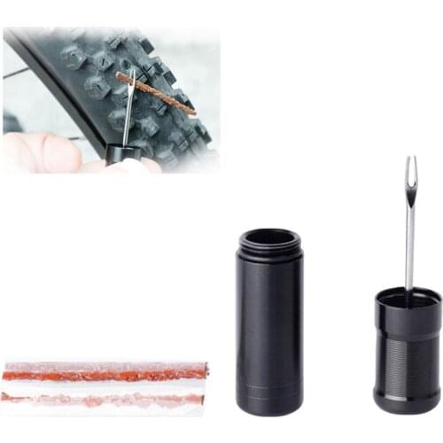 Bicycle Tools Tire Repair Rubber Strip And Bicycle Tire Repair Drill Tubeless Repair Tool Simple Set For MTB Road Bike Y6