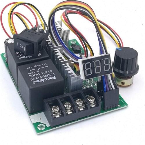 PWM speed controller DC motor Digital display 0~100% adjustable drive module Input MAX60A 12V 24V