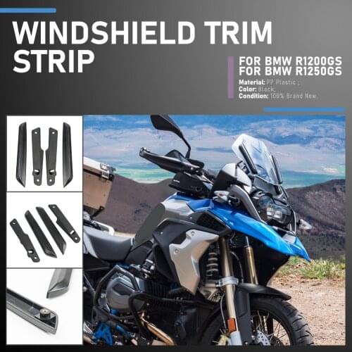 Windshield Windscreen Trim Strip Bracket For BMW R1200GS LC ADV 2013-2019 R1250GS Adventure 2020 2021 R 1250 GS Accessories Moto