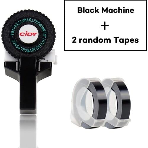 Dymo Label Maker Machine Multicolor DIY Handhold 3D Embossing Dymo Label Printer Manual Labeller Replace MoTex E101 Typewriter