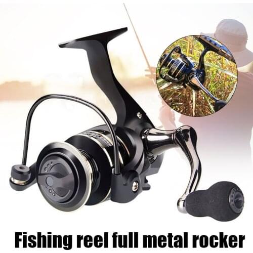 Metal Powerful Fishing Reels Ultra Smooth High Capacity Folding Rocker Metal Spool For Saltwater Freshwater Fishing BHD2