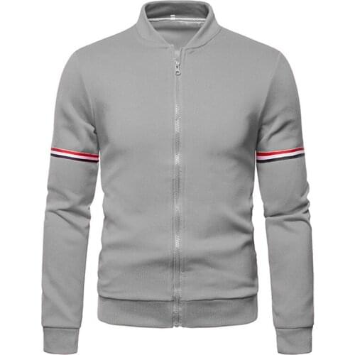 Mens Fashion Jackets and Coats New Windbreaker Bomber Jacket Autumn Outdoors Clothes Casual Streetwear Stand-Up Collar Slim-Fit