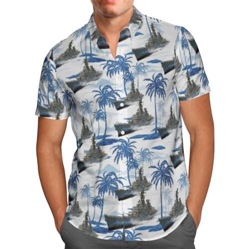 Warship 3D Print Beach Hawaii Summer 2021 Shirt Short Sleeve Shirt Streetwear Oversized 5XL Camisas De Hombre Blusa Masculina-27