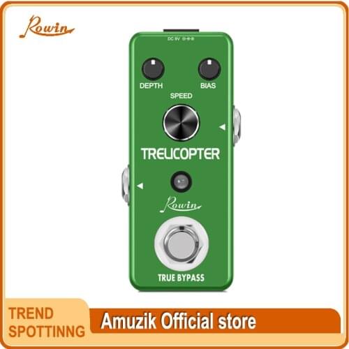 Rowin LEF -327 Guitar Trelicopter Effect Classic optical tremolo BIAS knob