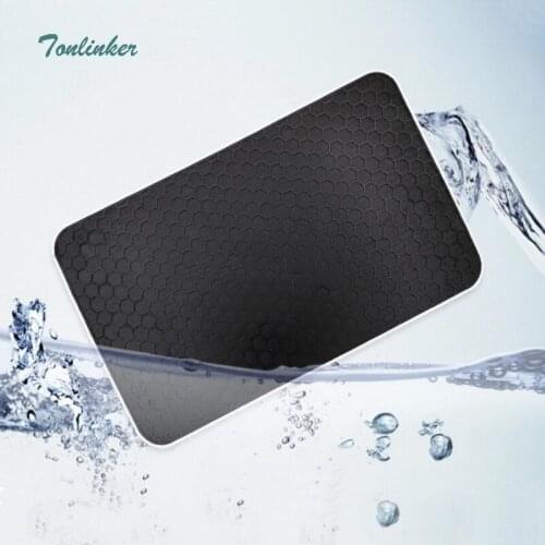 Tonlinker 1PC Silicone Car Dashboard Sticky Pad Silica Magic Sticky Pad Holder Anti Slip Mat For Car Mobile Phone Cover Stickers