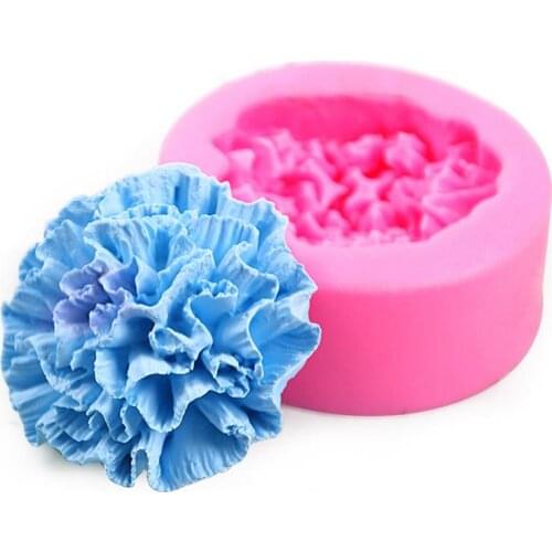 Carnations Flower Shape Silicone Cake Molds DIY Fondant Shape Decorating For Homemade Cake Tools Chocolate Cupcake Soap