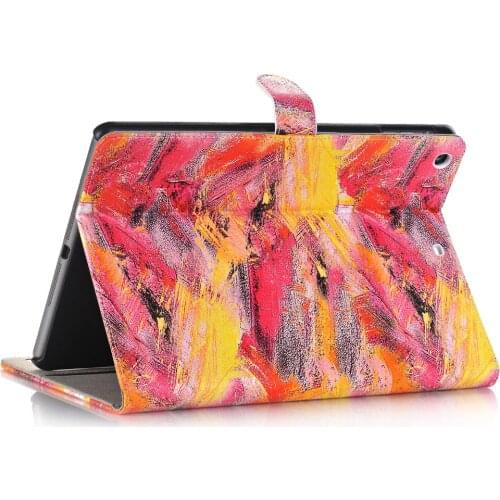 Ultra Slim Graffiti Print Stand PU Leather Magnetic Smart Sleep Case Funda Cover For Apple iPad 9.7 2018 2017 Generation Tablet