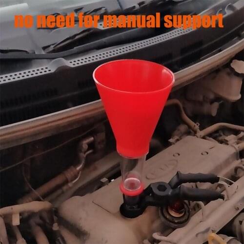 Universal Car Auto Engine Funnel Gasoline Oil Fuel Petrol Diesel Liquid Washer Adjustable Funnel Auto Vehicle Tractor Additive