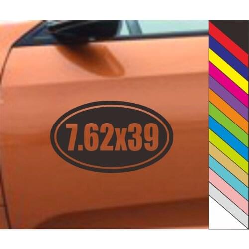 7.62X39 Vinyl window Stickers Decal Sticker toy Styling Auto Window Waterproof 15x9cm