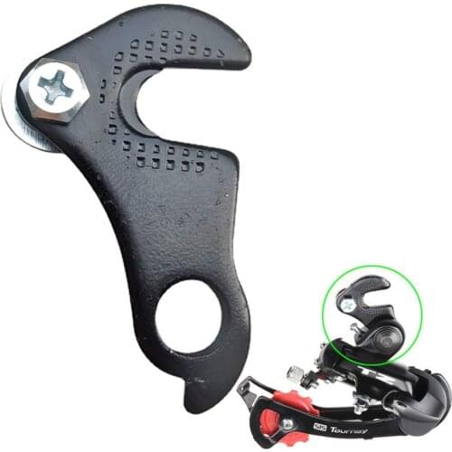 Iron Bike Rear Derailleur Hanger Gear Tail Hook Converter With Bolt Replacement For Your Broken Repair Bicycle Accessories