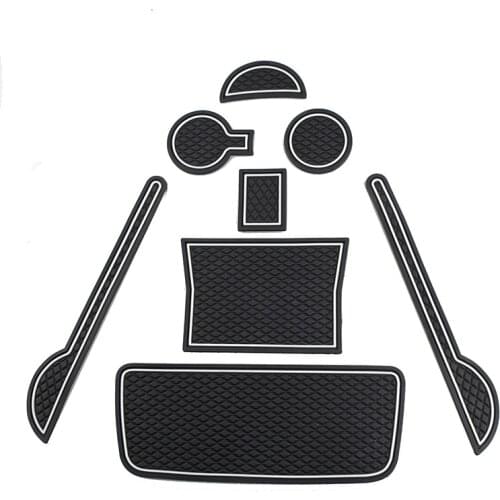 1 Set Car Door Groove Mat Pad Cup Holder Coaster Mat for Volkswagen Beetle 2012 2013 2014 2015 2016 2017 2018 Interior Styling