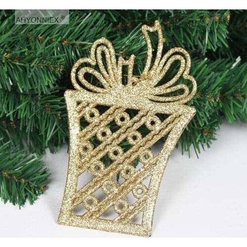 2017 different colors glitter ornaments, 15G Christmas tree ornaments, very funny christmas decoration 15x9.5cm