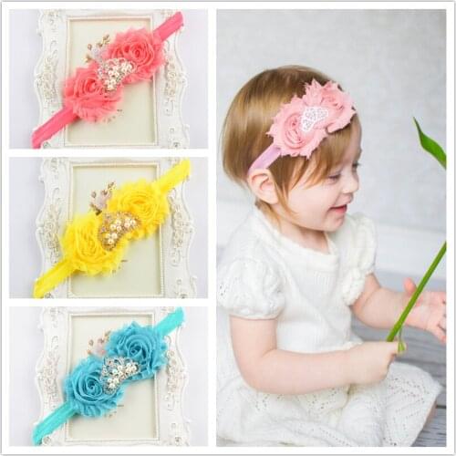 10 pcs/lot , Tiara Headband, Birthday Crown Shabby Flower headband