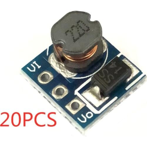 20pcs 0.9-5V To 5V DC-DC Step-Up Power Module Voltage Boost Converter Board 1.5V 1.8V 2.5V 3V 3.3V 3.7V 4.2V To 5V
