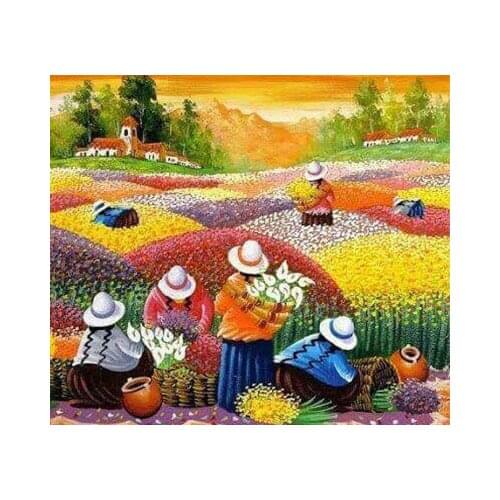 A13624 rose Product Egypt Long-staple Cotton Self-Made No Needlecross stitch kits Van Gogh Wheat Field