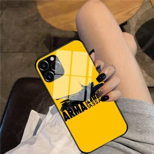 ARMA ARMORED ASSAULT Phone Case Glass Phone Case For iphone 12 11 Pro Max XS XR X 8 7 Plus SE2 Case