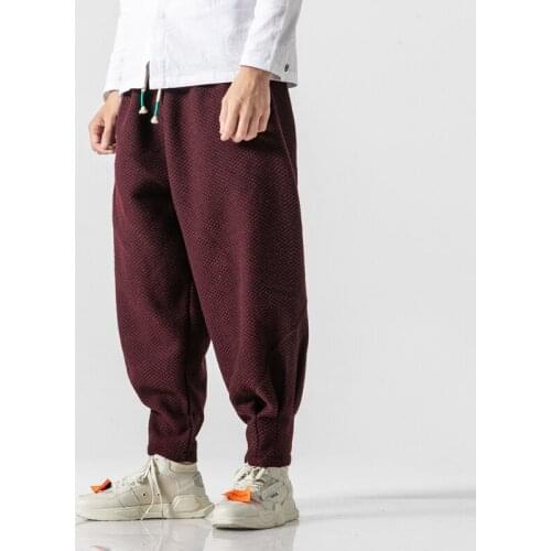 AUSO Men's Checked Trousers