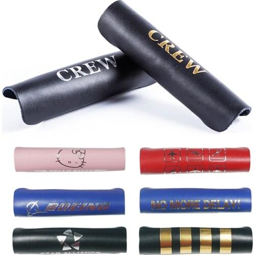 Airbus Boeing Black / Pink Neoprene Handle Cover of Airline Hostess Pilot Protecting Sleeve Gift for Women Airman Men Crew Lugga