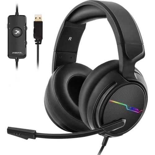 The headset earphones surround headphones with noise reduction microphone memory computer games video