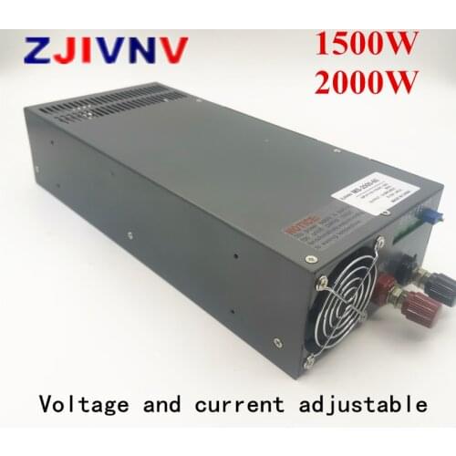 1500W 2000w Switching Power Supply DC0-12V 13.8V 15V 24V 27V 36V 48V 60V 72V 80V 110V 220V current voltage Adjustable