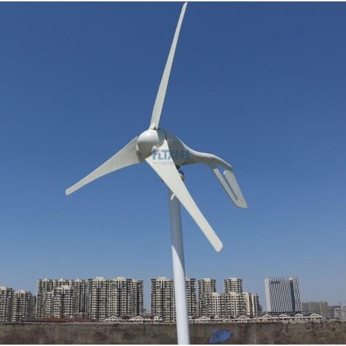 Hot selling 100w 200w 300w 400w wind power generator three phase AC 12v 24v 48v wind turbine with water proof MPPT regulator