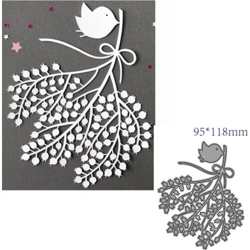 Metal cutting dies cut die mold Bird leaves decoration Scrapbook paper craft knife mould blade punch stencils dies