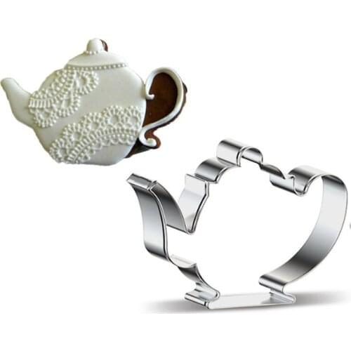 Teapot Metal Cookie Cutter Fondant Cake Decorating Pastry Tool Patisserie Biscuit Artesanato