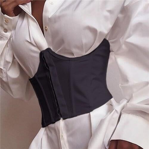 Fashion Women Wide Waist Belt Ultra Super Elastic Corset Ladies Clothing Accesoories Female Decorations White