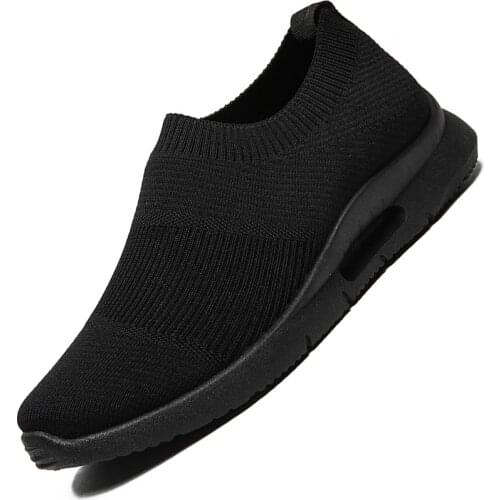 Slip on Summer Man Sport Shoes Male Sneakers Socks Sneakers for Running Shoes Mens Sports Black Tennis Walking Sapatos E-464