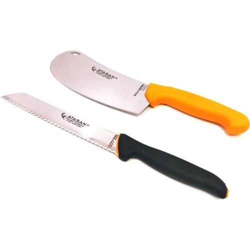 Knife Chef Knife Atasan Row Armor Mincer Chopper Bread Pita Pastry Onion Pizza Cutter Meat Kitchen Knife Set