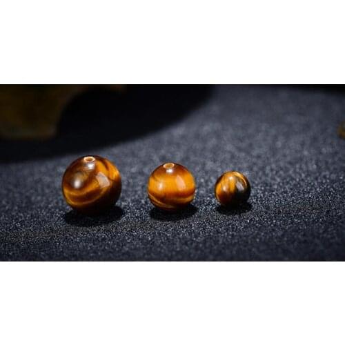 Natural Red Tiger Eye Gemstone Round Loose Spacer Beads Fine Jewelry Tigers eye Beads