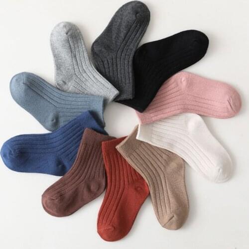 New Children Cotton Socks Candy Color Todderls Girls Ankle Socks For Boys Kids School Sock Infant Baby Floor Sock High Quality
