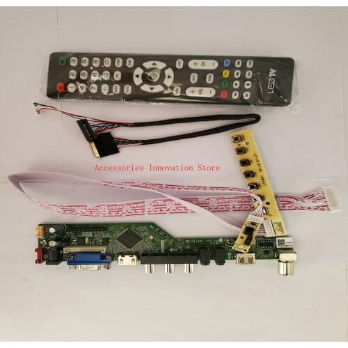 New TV+HDMI+VGA+USB+Audio Controller Driver Board Monitor Kit LP173WD1-TLA1/TLB2/TLC1/TLD1 LCD LED Screen 1600X900 40Pins Panel
