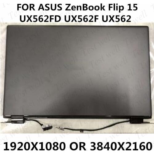 Original replacement FOR ASUS ZenBook Flip 15 UX562FD UX562F UX562 Full LCD Assembly 15.6 Inch LCD Panel Touch Screen display
