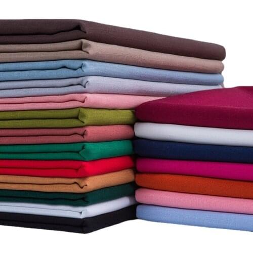 Width 61'' Plain Thin Slubby Cotton Linen Fabric By The Half Yard For Chinese Ancient Dress Pants Material